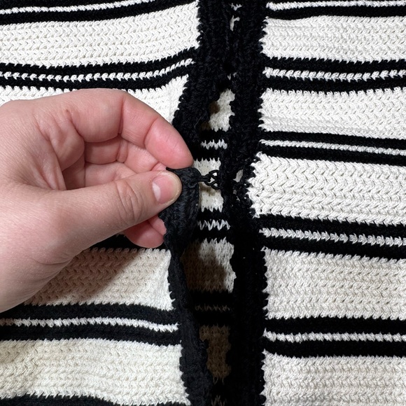 J. Crew Black and White Striped Button Down Shirt - Picture 6 of 10